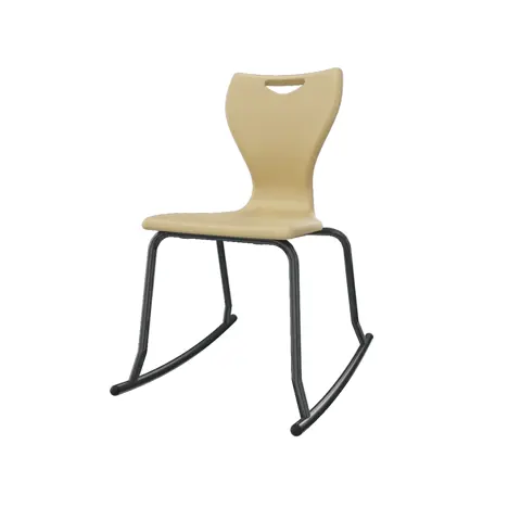 En Rock Educational Chair - Size 5 - Black Frame - Oakmeal